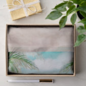 島の風を感じるビーチの景色の結婚式 薄葉紙 (ギフト)