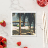 島の風景が広がるカクテルナプキン スタンダードカクテルナプキン (インサイチュ)