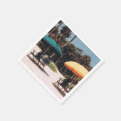 島の風景が広がるカクテルナプキン スタンダードカクテルナプキン (角)