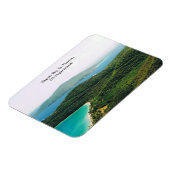 島の風景を持つフォトマグネット マグネット (左側)