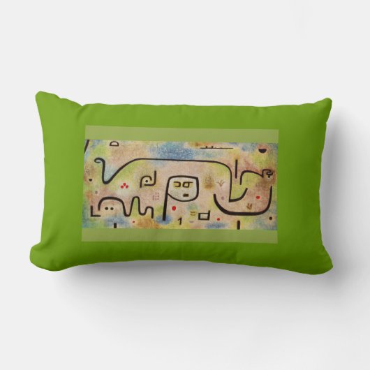 島のDulcamaraの枕 ランバークッション (正面)