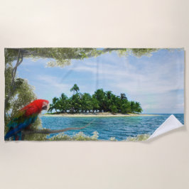 島カリブの旅行 ビーチタオル