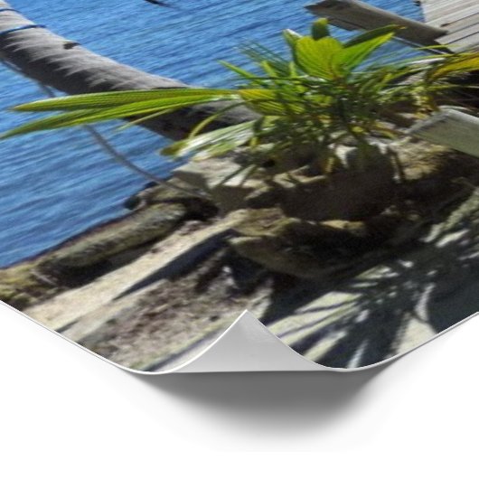 島ダイビング桟橋 ポスター (角)