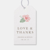 島ハイビスカス結婚の好意に感謝 ギフトタグ (正面)