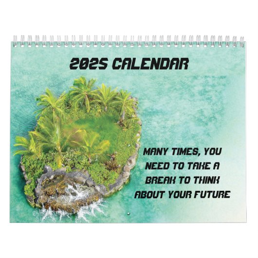 島バケーション恋人2025 カレンダー (カバー)