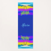 島パーソナライズされたの夕日 ヨガマット (正面)