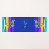 島パーソナライズされたの夕日 ヨガマット (正面(横))