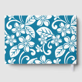 島プルメリアの青いパタカリブのーン ゲストブック (裏面)