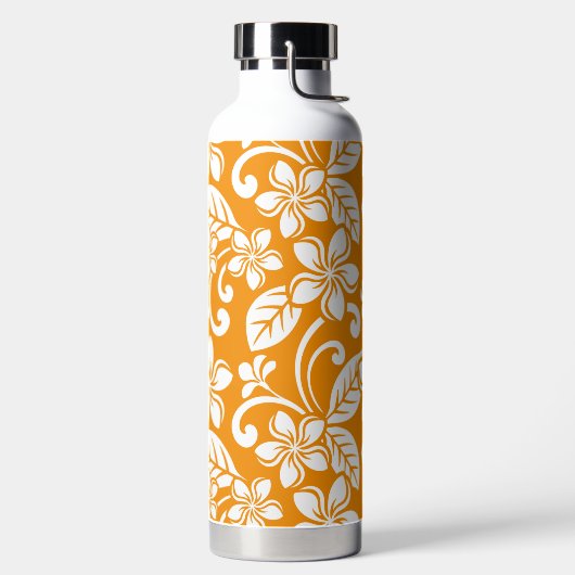 島プルメリア（オレンジ）ウォーターボトル ウォーターボトル (左面)