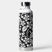 島プルメリア（黒）ウォーターボトル ウォーターボトル (右面)