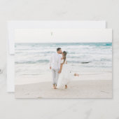 島ヴィンテージパイナップル結婚の写真 サンキューカード (裏面)