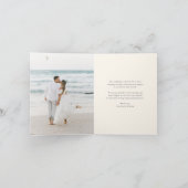 島ヴィンテージパイナップル結婚の写真 サンキューカード (内部)