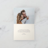 島ヴィンテージパイナップル結婚の写真 サンキューカード (内部)