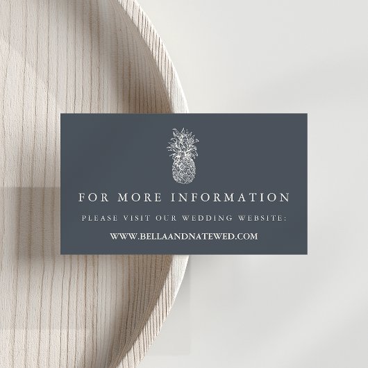 島ヴィンテージパイナップル結婚ズのウェブサイト エンクロージャーカード