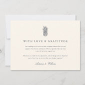 島ヴィンテージパイナップル結婚ズの写数々の真 サンキューカード (正面)