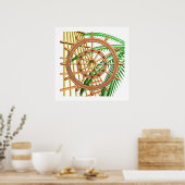 島境界 ポスター (キッチン)