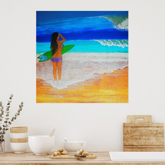 島女が急に現れる ポスター (キッチン)