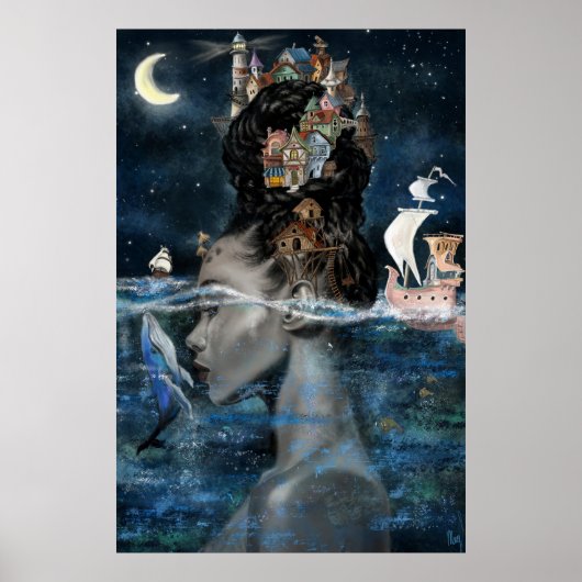 島女性ポスター ポスター (正面)