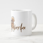 島張柴犬のロープ恋人への贈り物 ジャンボコーヒーマグカップ (正面右)