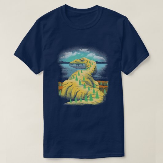 島恐竜 Tシャツ (デザイン正面)