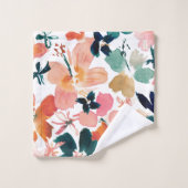 島時熱帯カラフルフローラ バスタオルセット (ウォッシュタオル)