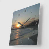 島時間！ スクエア壁時計 (傾斜)