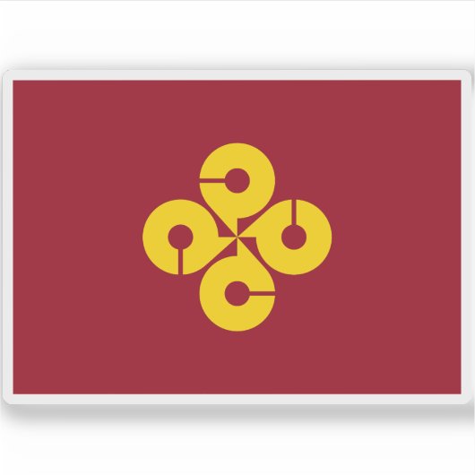 島根県国旗 シール (正面)