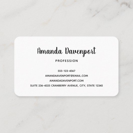 島海岸と熱帯海の写真 名刺 (裏面)