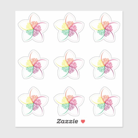 島花 シール (シート)