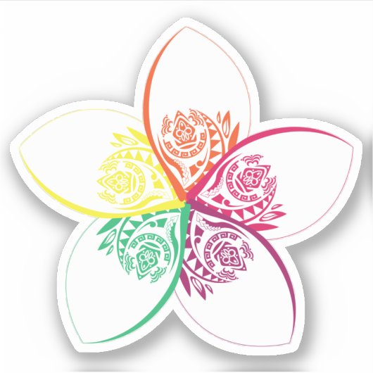 島花 シール (正面)