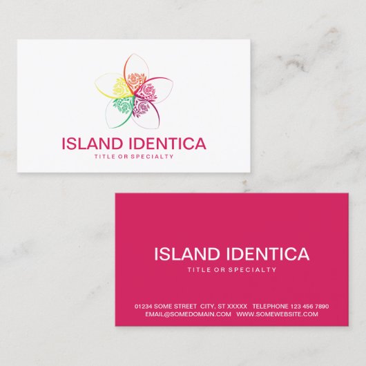 島花 名刺 (正面/裏面)