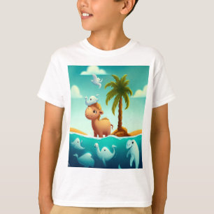 島遊のラクダ Tシャツ