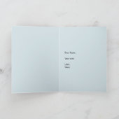 島離婚折り畳みグリーティングカード カード (内部)