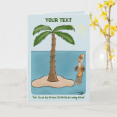 島離婚折り畳みグリーティングカード カード (黄色い花)