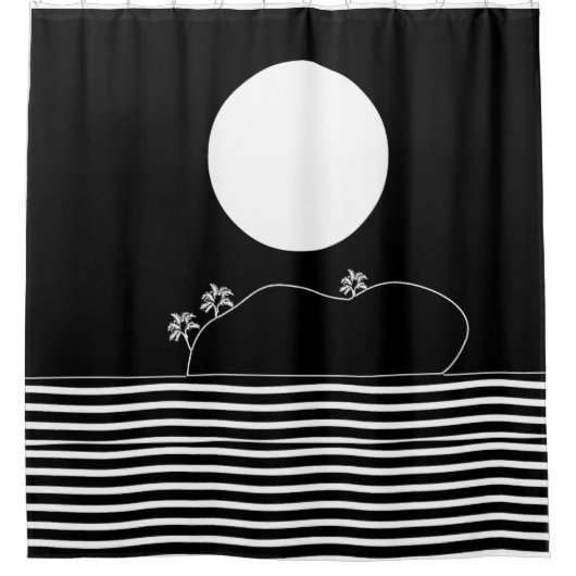島 シャワーカーテン (正面)