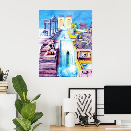 島 – ポスター (ホームオフィス)