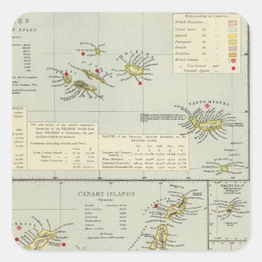 島，大西洋海 スクエアシール (正面)
