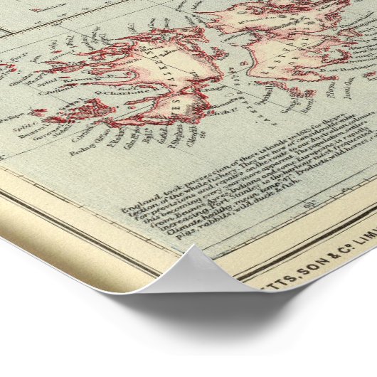 島，大西洋海 ポスター (角)