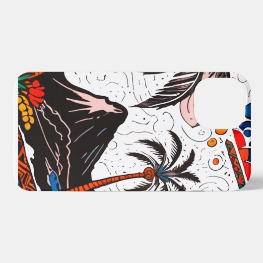 島 iPhoneケース (裏面横)