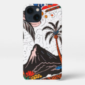 島 iPhoneケース (裏面)