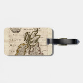 島Britanniques - 1700年のニコラスFils Sansonの地図 ラゲッジタグ (裏面横)