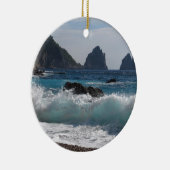 島CapriのFaraglioniの造岩 セラミックオーナメント (右)