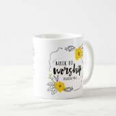 崇拝するために作られる コーヒーマグカップ (正面右)