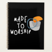 崇拝のために作られた – インスパイアのキリスト教引用文 プランナー手帳 (正面)