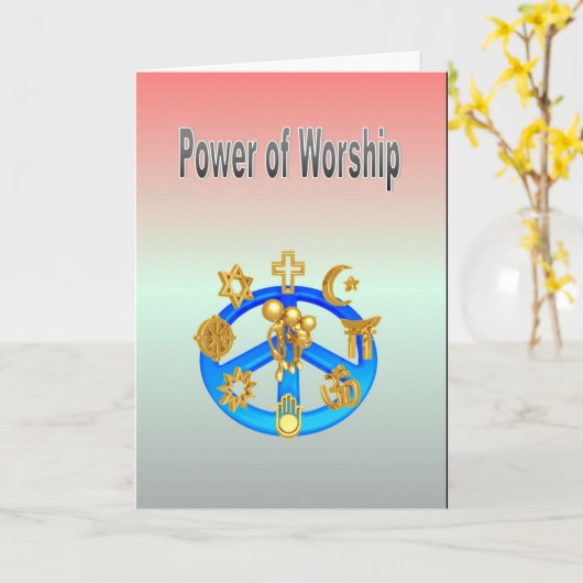 崇拝の権限 カード (黄色い花)