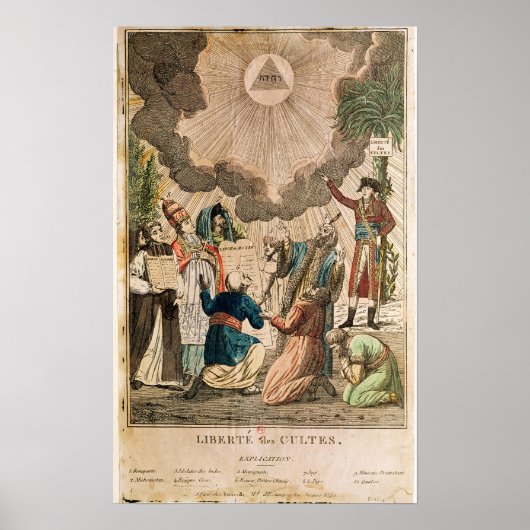 崇拝の自由の制定に関する法令 ポスター (正面)