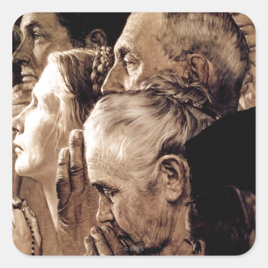 崇拝の自由 スクエアシール (正面)