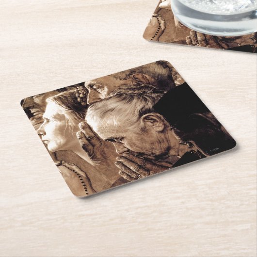 崇拝の自由 スクエアペーパーコースター (アングル)