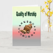 崇拝の質 カード (黄色い花)