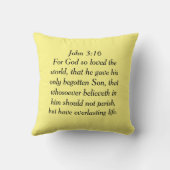 崇拝祈りの言葉枕 クッション (裏面)